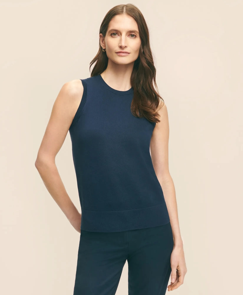 Women Twinset Shell in Supima - Brooks Brothers On sale
