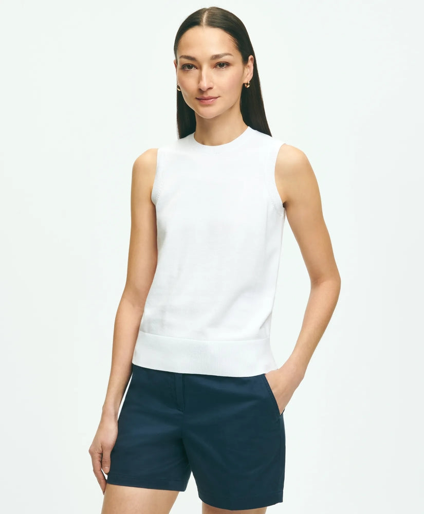 Women Twinset Shell in Supima - Brooks Brothers On sale