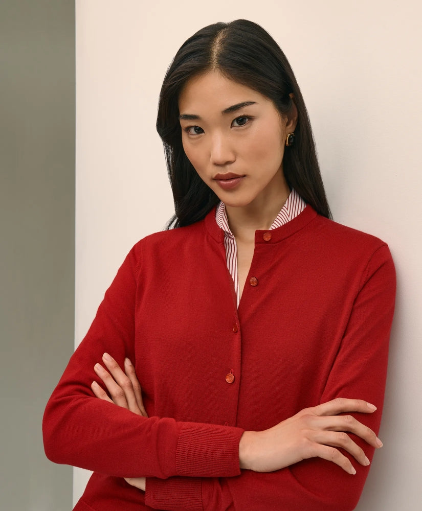Women Ultimate Merino Twinset Cardigan - Brooks Brothers US