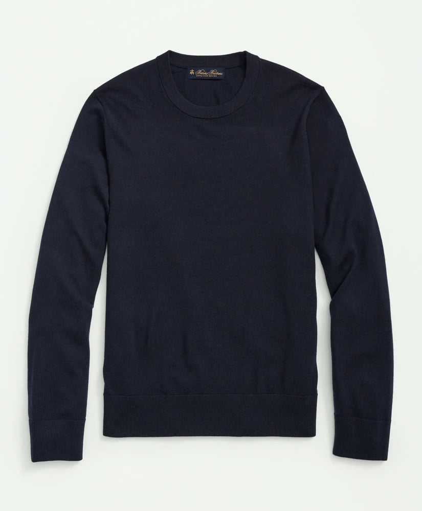 Men Ultimate Merino Wool Crewneck Sweater - Brooks Brothers US