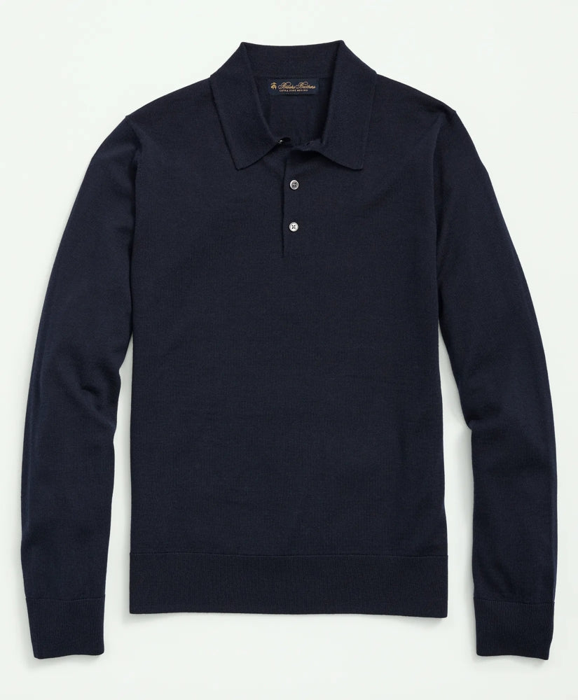 Men Ultimate Merino Wool Polo Sweater - Brooks Brothers Outlet