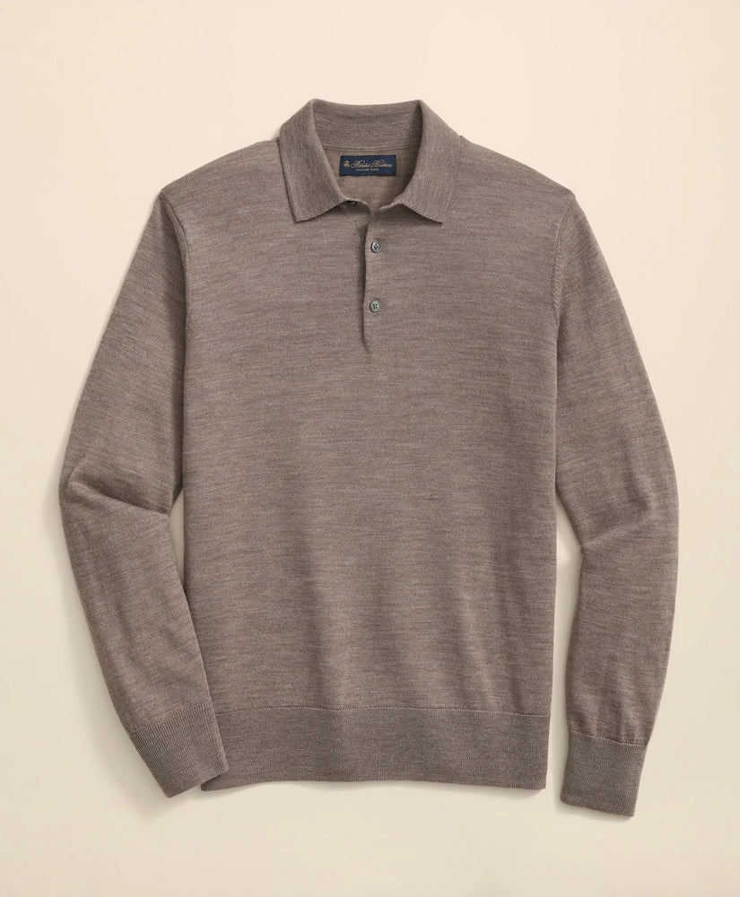 Men Ultimate Merino Wool Polo Sweater - Brooks Brothers Outlet