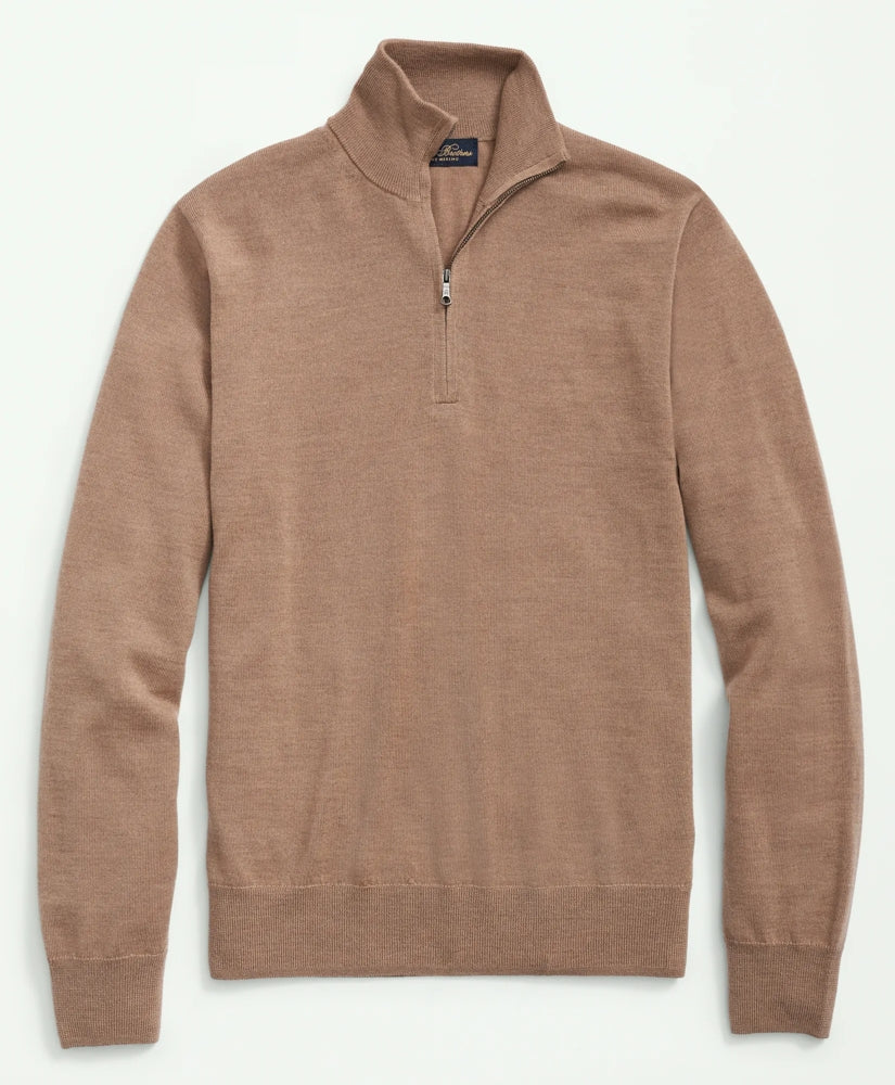 Men Ultimate Merino Wool Quarter-Zip Sweater - Brooks Brothers Gift