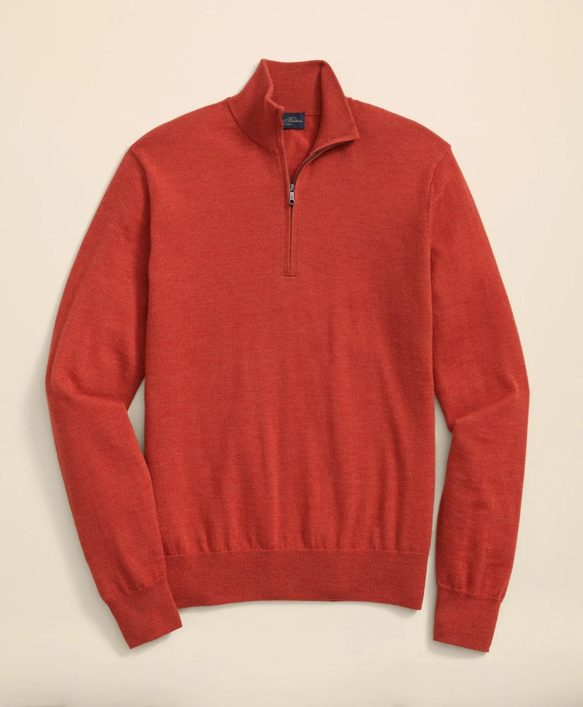 Men Ultimate Merino Wool Quarter-Zip Sweater - Brooks Brothers Gift
