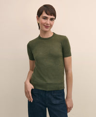 Women Ultimate Merino Wool Short-Sleeve Sweater Shell - Brooks Brothers Discount