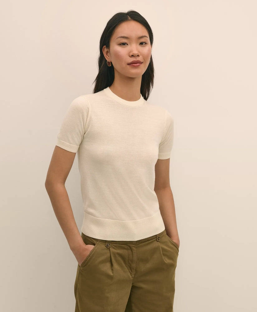 Women Ultimate Merino Wool Short-Sleeve Sweater Shell - Brooks Brothers Near me