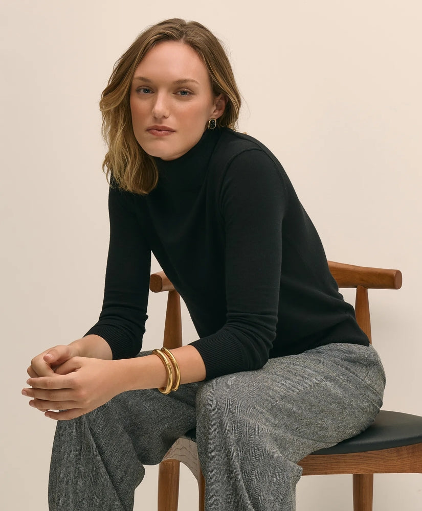 Women Ultimate Merino Wool Turtleneck - Brooks Brothers Gift