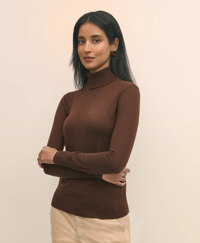 Women Ultimate Merino Wool Turtleneck - Brooks Brothers Gift