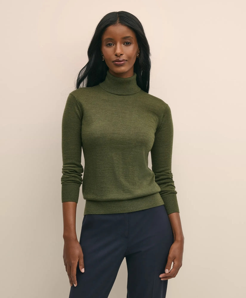 Women Ultimate Merino Wool Turtleneck - Brooks Brothers sale