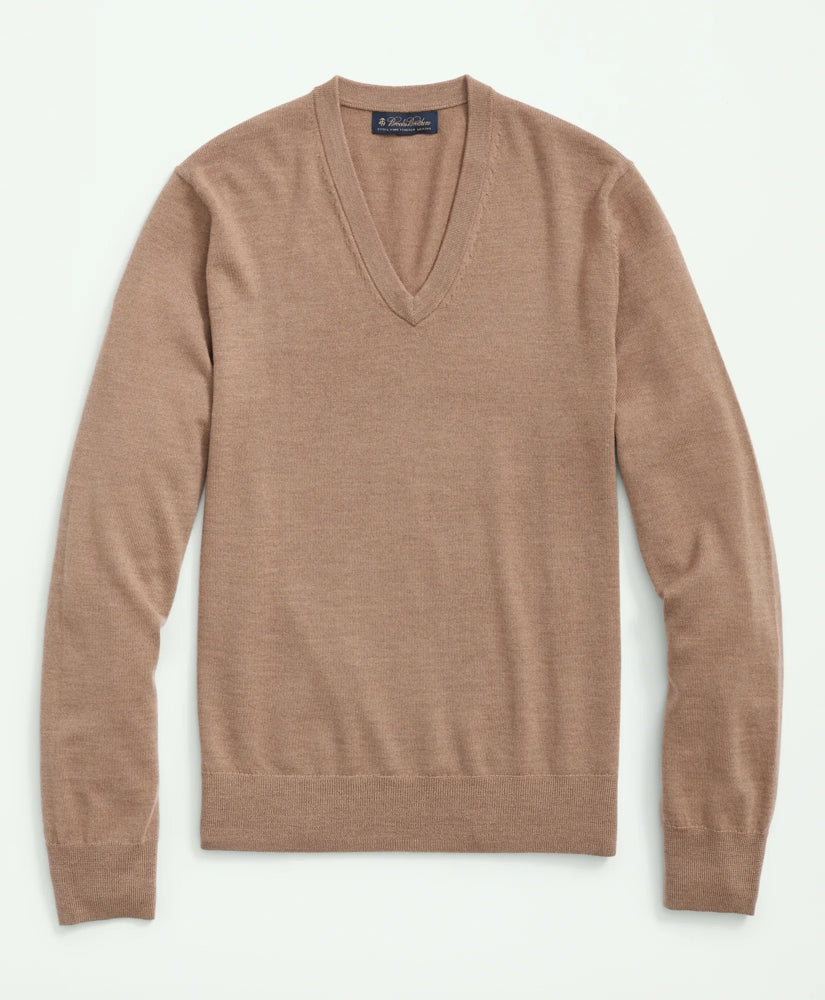 Men Ultimate Merino Wool V-Neck Sweater - Brooks Brothers Near me