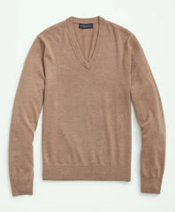 Men Ultimate Merino Wool V-Neck Sweater - Brooks Brothers Near me