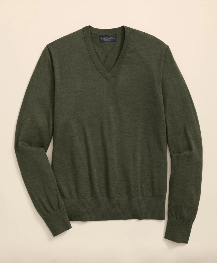Men Ultimate Merino Wool V-Neck Sweater - Brooks Brothers Near me