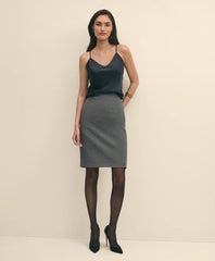 Women V-Neck Camisole in Washable Silk Charmeuse - Brooks Brothers Online