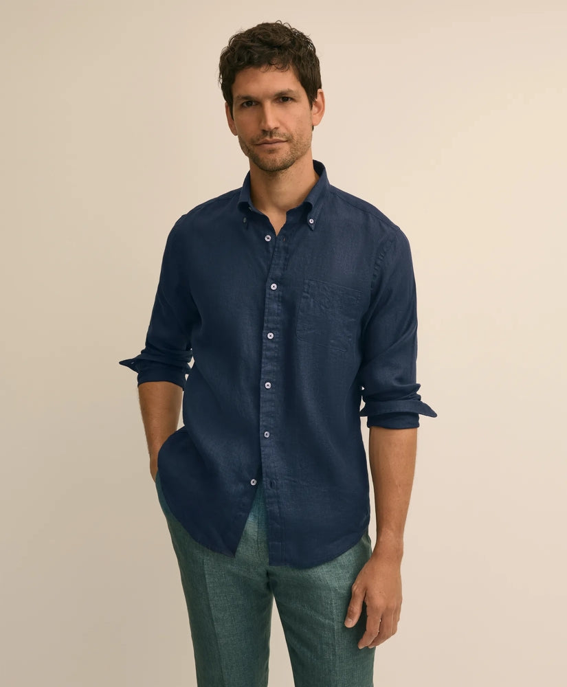 Shirts Washed Cotton Seersucker Button-Down Collar Sport Shirt - Brooks Brothers Online