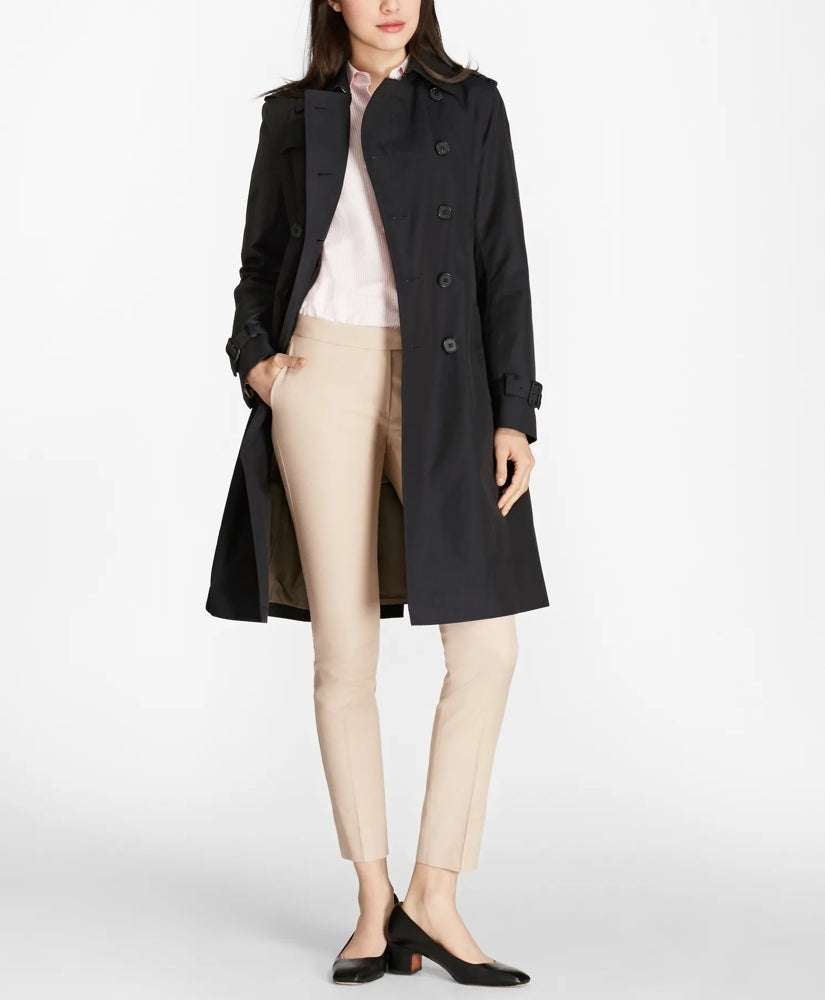 Women Water Repellent Trench Coat With Zip-Out Lining - Brooks Brothers