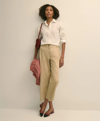 Women Cropped Wide-Leg Advantage Chino - Brooks Brothers For sale