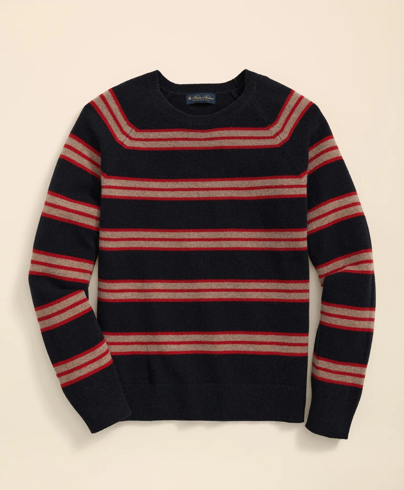 Sale Wool Archive Stripe Sweater - Brooks Brothers Discount