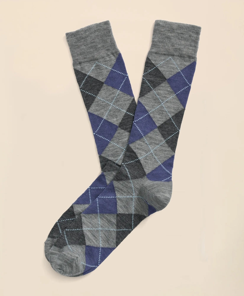 Sale Wool Blend Argyle Socks - Brooks Brothers Near me
