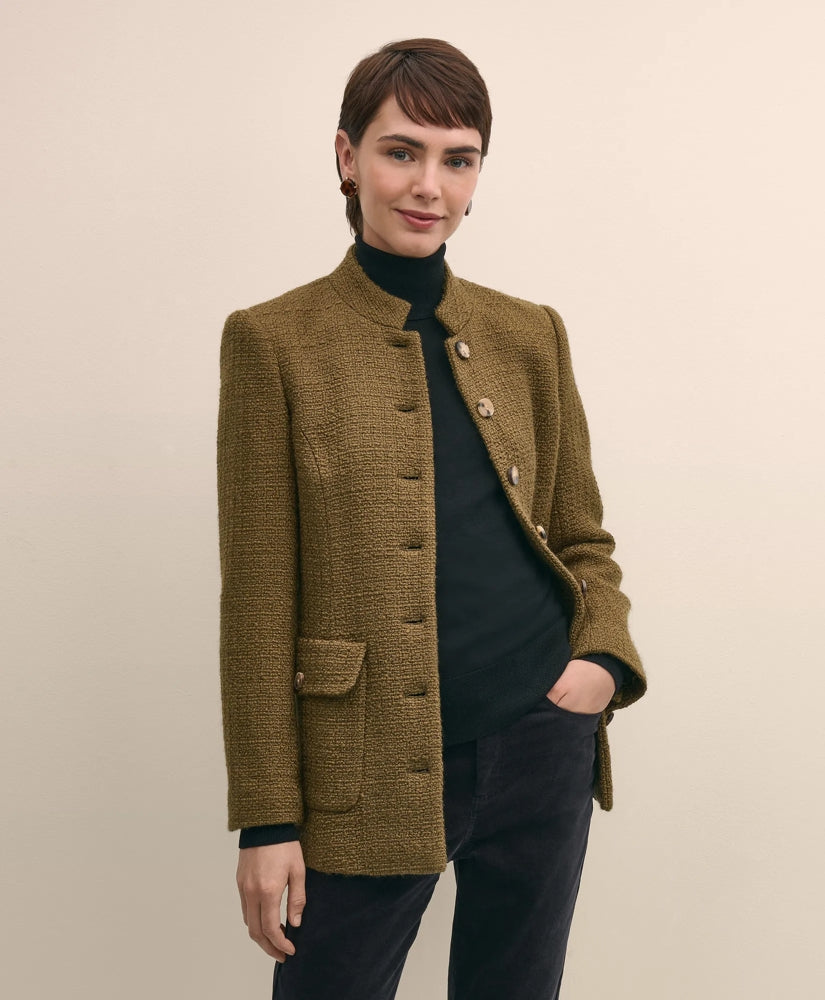 Sale Military Boucle Belted Jacket - Brooks Brothers Gift