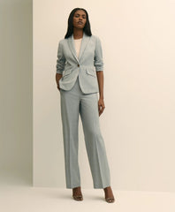 Women Wool-Blend Plaid Pants - Brooks Brothers On sale