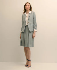 Women Wool-Blend Pleated Mini Skirt - Brooks Brothers Online