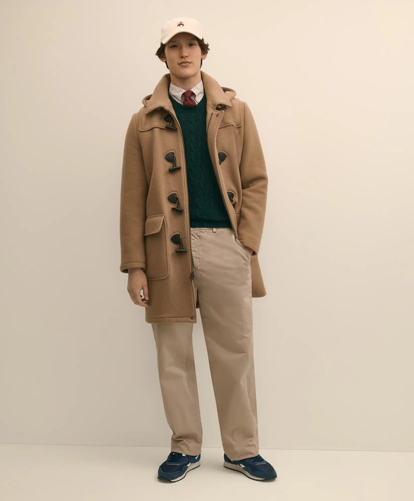 Men Wool Duffle Coat - Brooks Brothers US