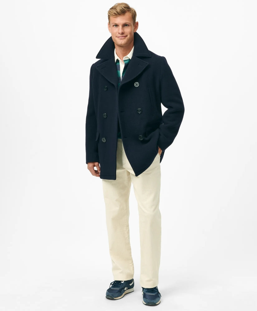 Men Wool Peacoat - Brooks Brothers On sale