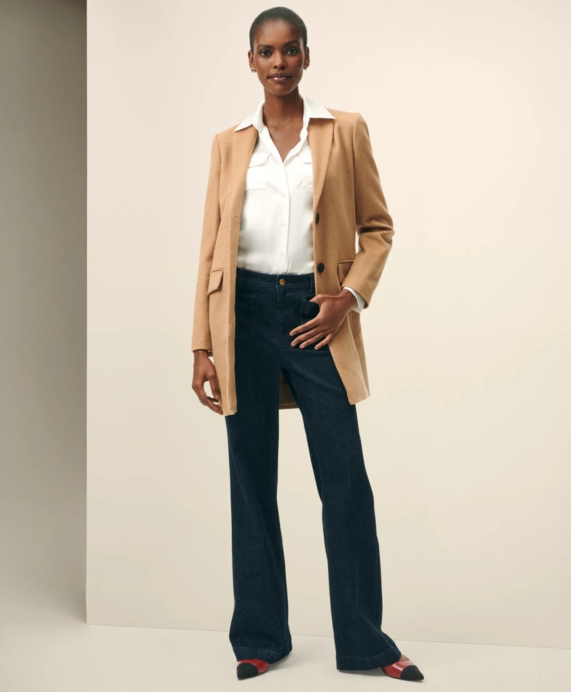 Women Camel Hair Car Coat - Brooks Brothers Gift