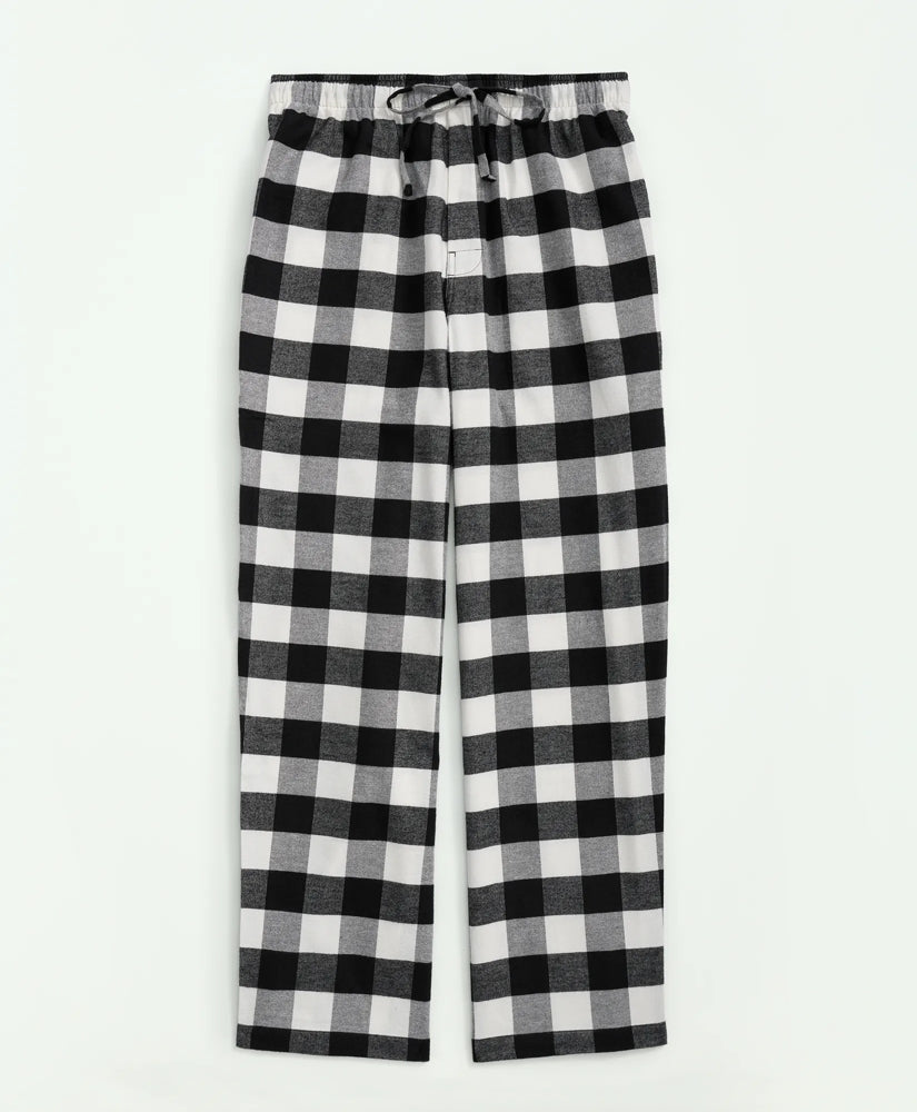 Sale Cotton Flannel Buffalo Plaid Lounge Pants - Brooks Brothers Online