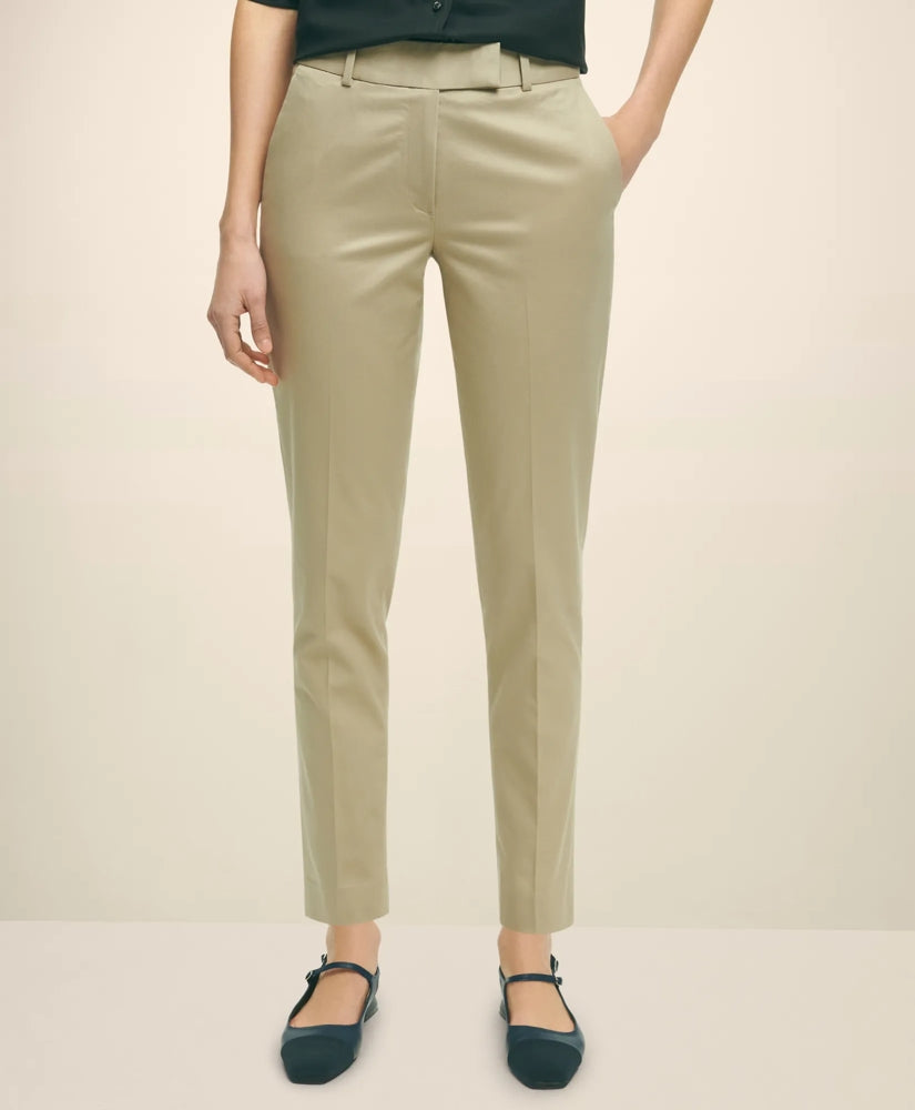 Women Stretch Cotton Advantage Chino - Brooks Brothers On sale