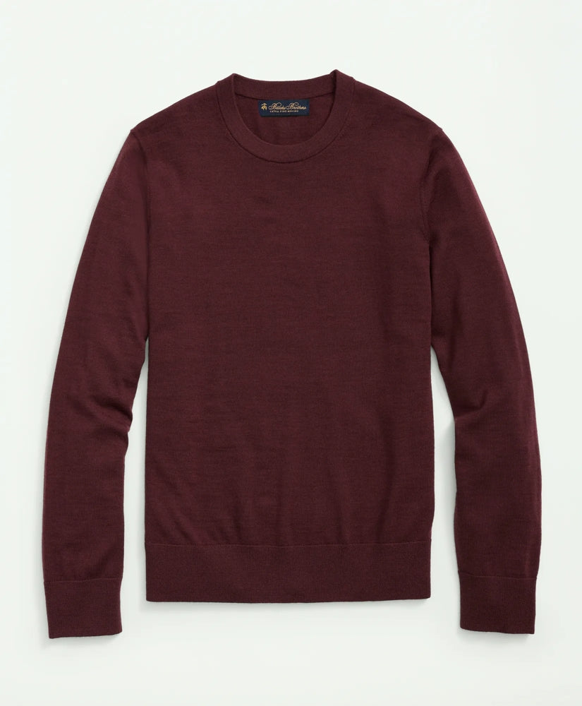 Men Ultimate Merino Wool Crewneck Sweater - Brooks Brothers US