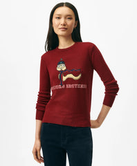 Sale Women's Lunar New Year Wool-Blend Intarsia Snake Motif Sweater - Brooks Brothers