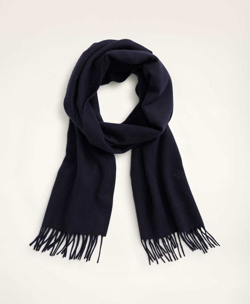 Men Cashmere Fringed Scarf - Brooks Brothers US