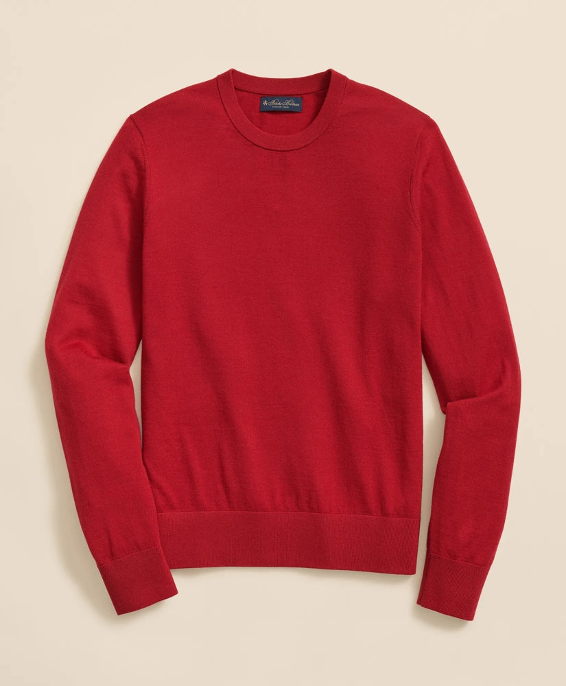 Men Ultimate Merino Wool Crewneck Sweater - Brooks Brothers US
