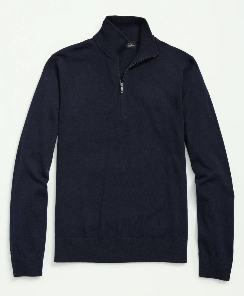 Men Big & Tall Ultimate Merino Wool Quarter-Zip Sweater - Brooks Brothers Outlet