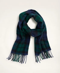 Men Lambswool Black Watch Tartan Scarf - Brooks Brothers Gift