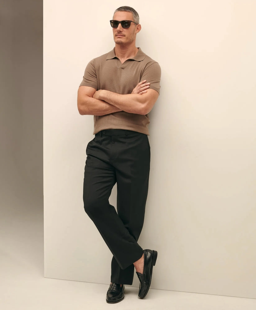 Men Traditional Fit Wool 1818 Dress Pants - Brooks Brothers sale