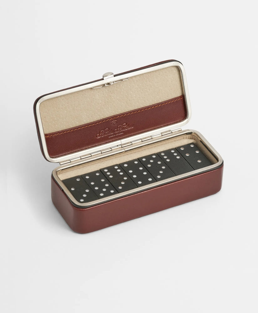 Men Travel Dominoes Game With Calfskin Case - Brooks Brothers For sale