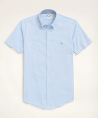 Shirts Stretch Non-Iron Oxford Button-Down Collar Short-Sleeve Sport Shirt - Brooks Brothers For sale