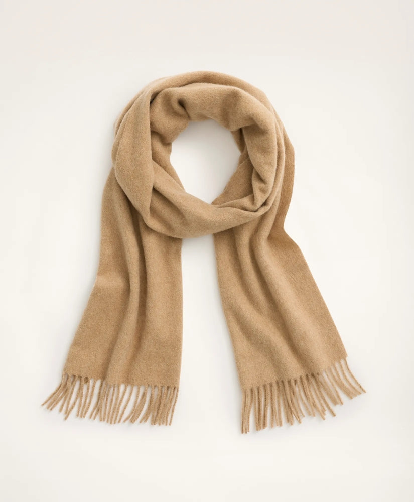 Men Cashmere Fringed Scarf - Brooks Brothers US