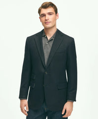 Men Slim Fit Stretch Wool Hopsack Blazer - Brooks Brothers