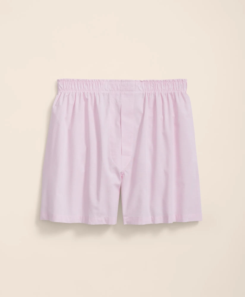 Sale Cotton Broadcloth End-on-End Boxers - Brooks Brothers Discount