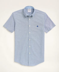 Shirts Stretch Non-Iron Oxford Button-Down Collar Short-Sleeve Sport Shirt - Brooks Brothers For sale