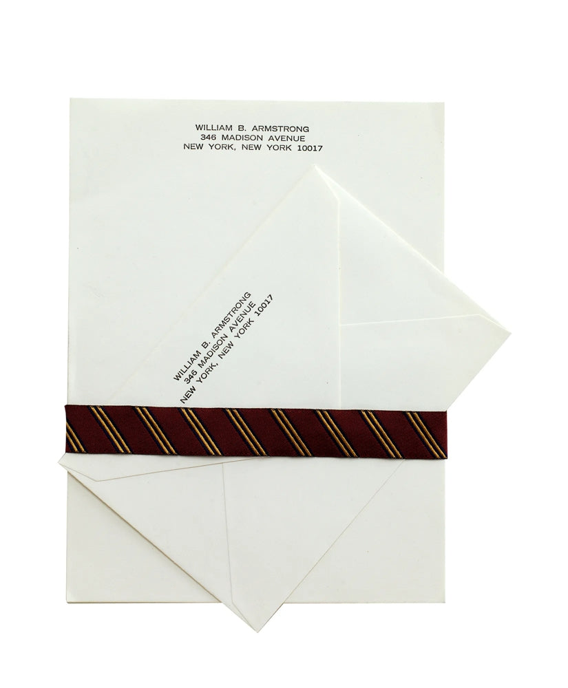 Men Letter Stationery - 50 Sheets & Envelopes - Brooks Brothers Gift
