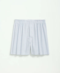 Sale Cotton Broadcloth Multi Checked Boxers - Brooks Brothers US