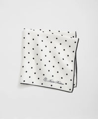 Men Small Dot Silk Pocket Square - Brooks Brothers Outlet