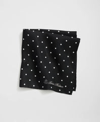 Men Small Dot Silk Pocket Square - Brooks Brothers Outlet