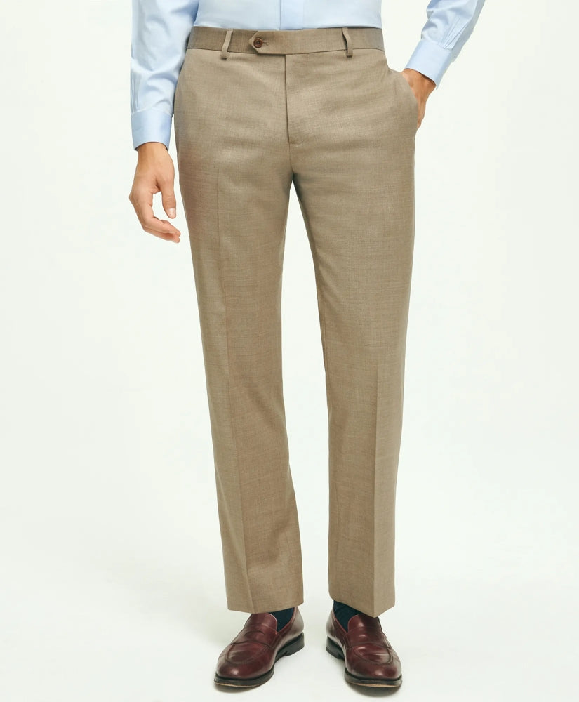 Men Traditional Fit Wool 1818 Dress Pants - Brooks Brothers sale