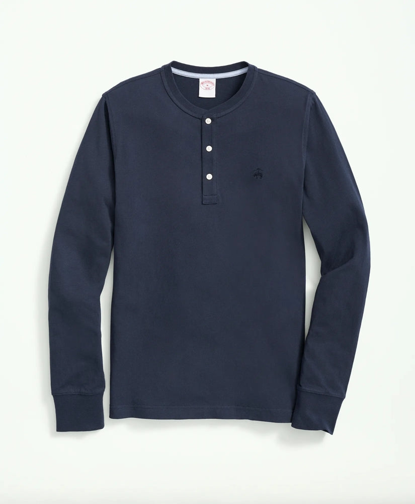 Sale Cotton Henley Long-Sleeve T-Shirt - Brooks Brothers Outlet