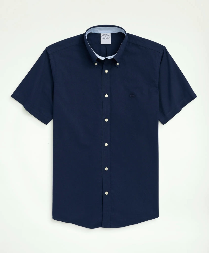 Shirts Stretch Non-Iron Oxford Button-Down Collar Short-Sleeve Sport Shirt - Brooks Brothers For sale